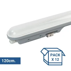 Pack x 12 - Pantalla estanca LED lineal enlazable 36W  - 120cm - IP65