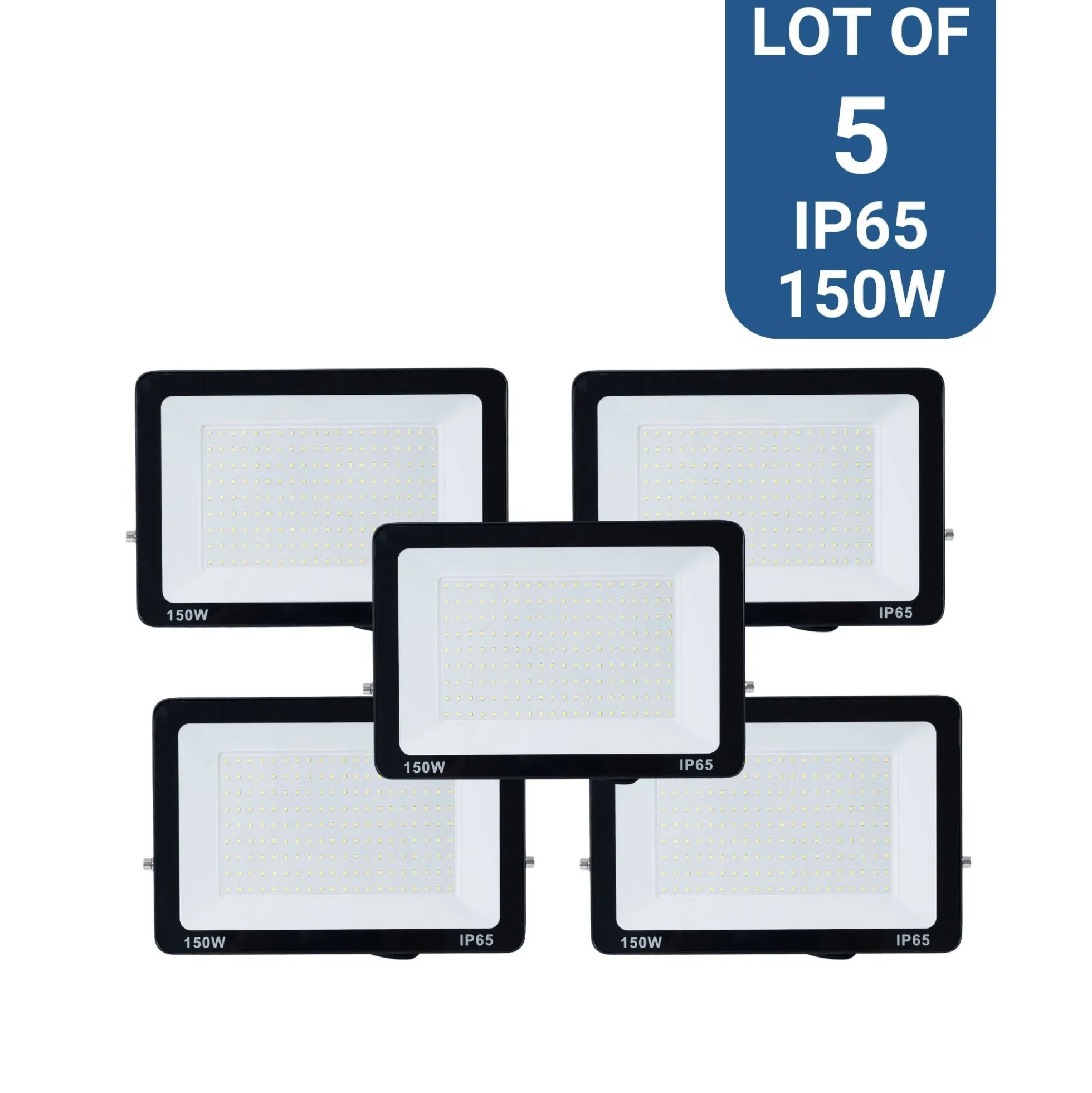 Pack x 5 proyectores LED exterior 150W - 95lm/W - IP65