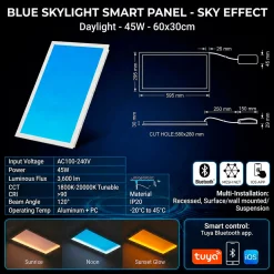 Panel Blue Skylight efecto cielo 