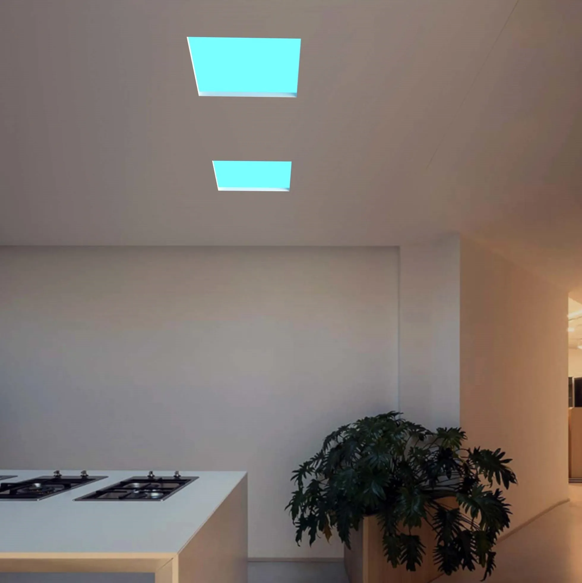 Panel "Blue Skylight" efecto cielo - Daylight - 90W - 60x60cm