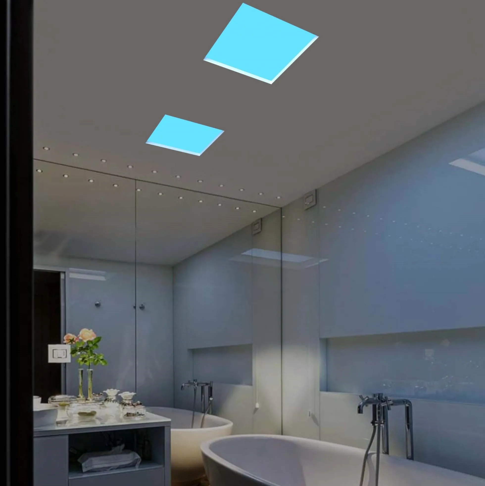 Panel "Blue Skylight" efecto cielo - Daylight - 90W - 60x60cm