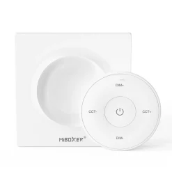 Panel controlador mini RF - Monocolor + CCT - Base magnética - Mi Light - Blanco