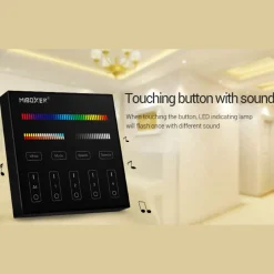 Panel de control táctil RGB + CCT - 4 zonas - Milight