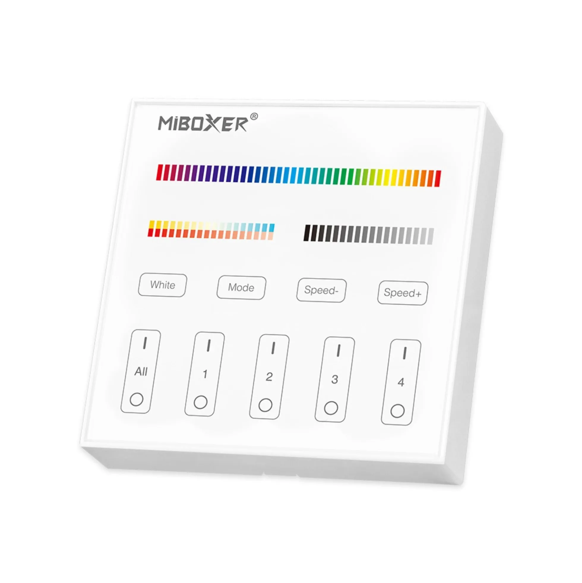 Panel de control táctil RGB + CCT - 4 zonas - Milight