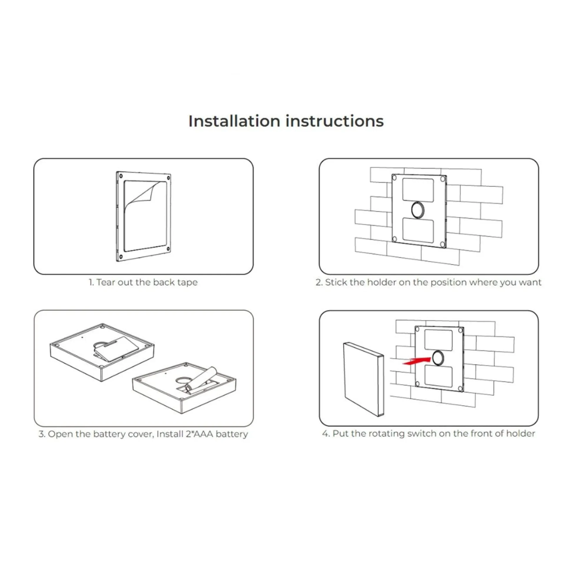 Panel de control táctil RGB y RGBW - 4 zonas - Mi-Light