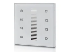 Panel de control táctil "Sunricher" - 4 zonas - Monocolor - Perfect RF