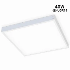 Panel LED Backlit 60x60cm - 40W - 100lm/W - Driver flicker free - UGR19 - IP40 - KIT DE MONTAJE