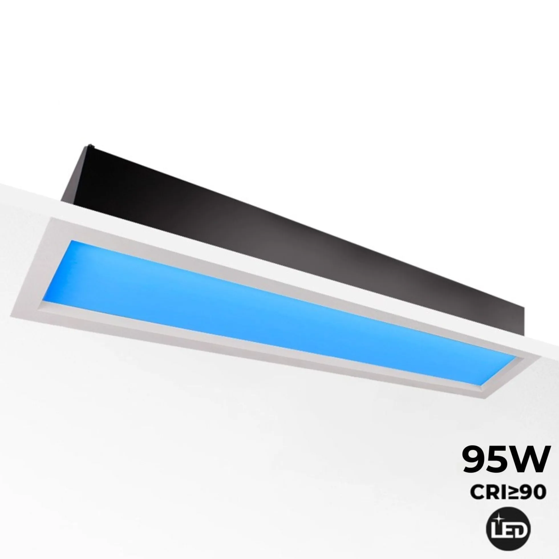Panel LED "Blue Skylight" efecto cielo - Daylight - 95W - 120x30cm