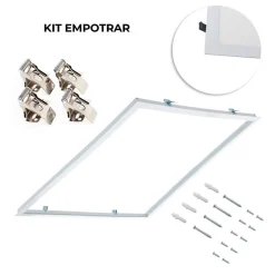 Panel LED de empotrar 1200X600mm Slim 72W PHILIPS DRIVER UGR19 con KIT de montaje