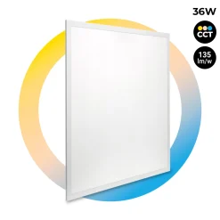 Panel LED de superficie CCT 36W - 60x60 cm - 135lm/W - IP20