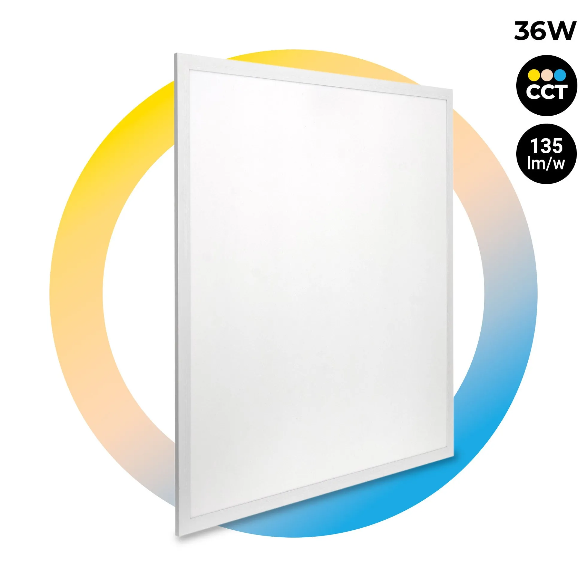 Panel LED de superficie CCT 36W - 60x60 cm - 135lm/W - IP20
