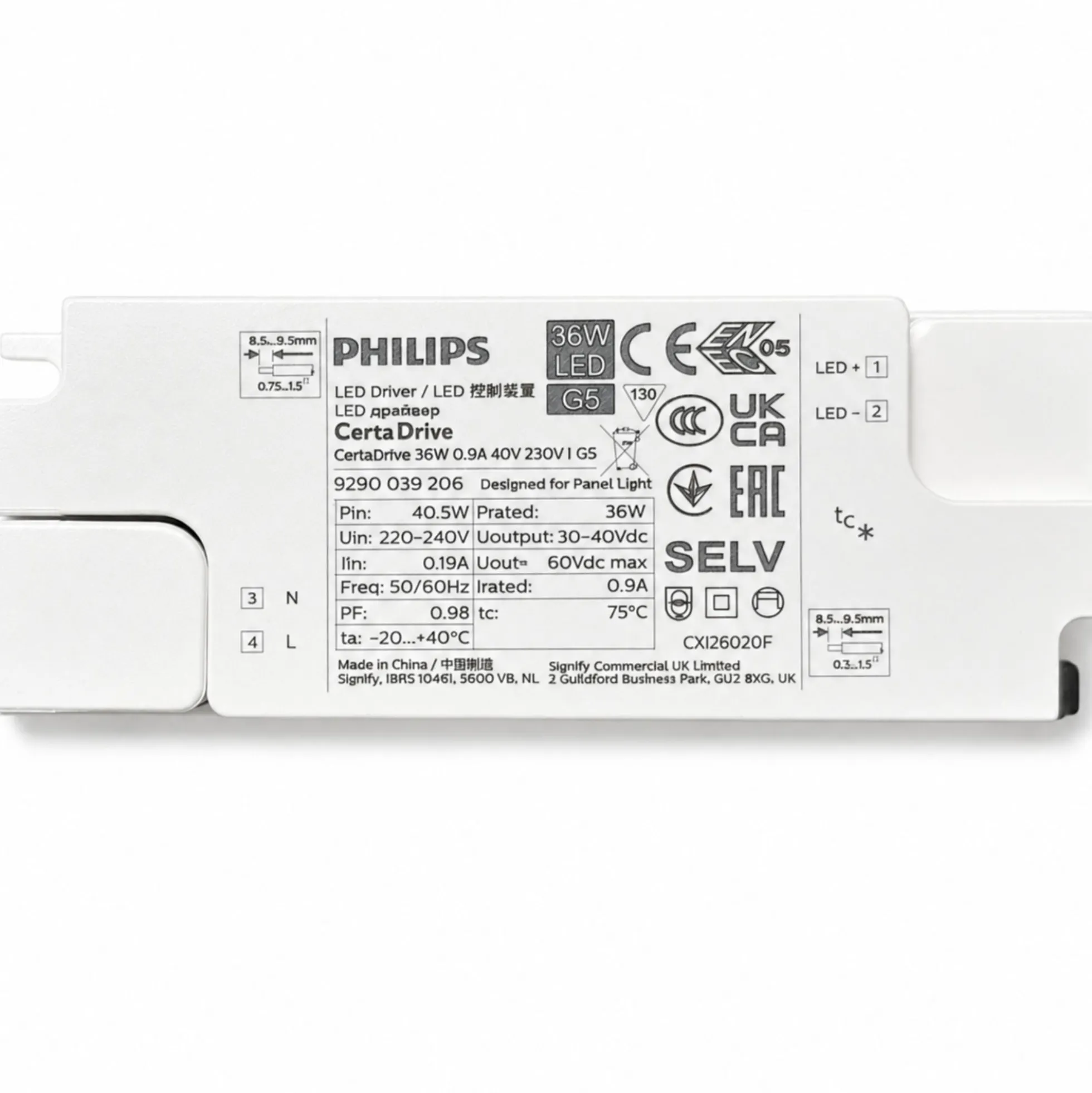 Panel LED empotrable Backlight 60x60cm - 36W - 5040lm - Driver Philips - UGR19 - IP54