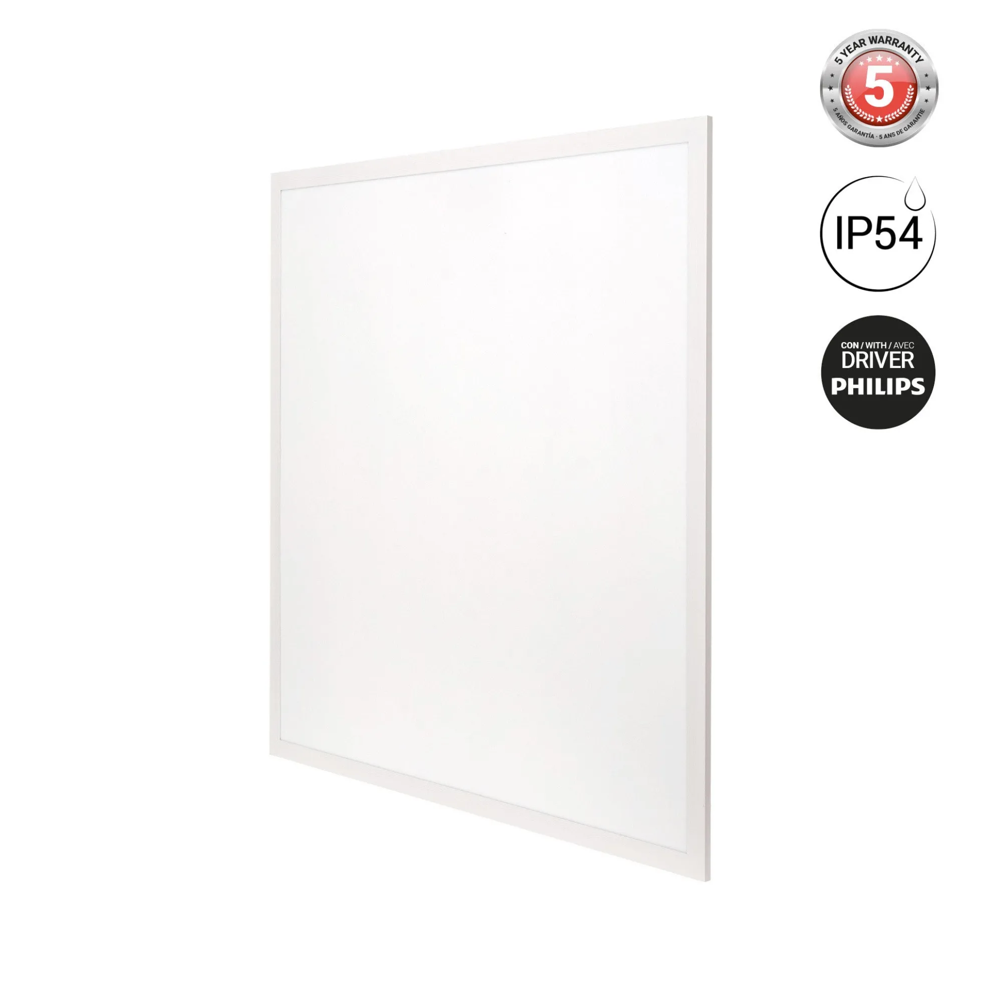 Panel LED empotrable Backlight 60x60cm - 36W - IP54 - Driver Philips - UGR22