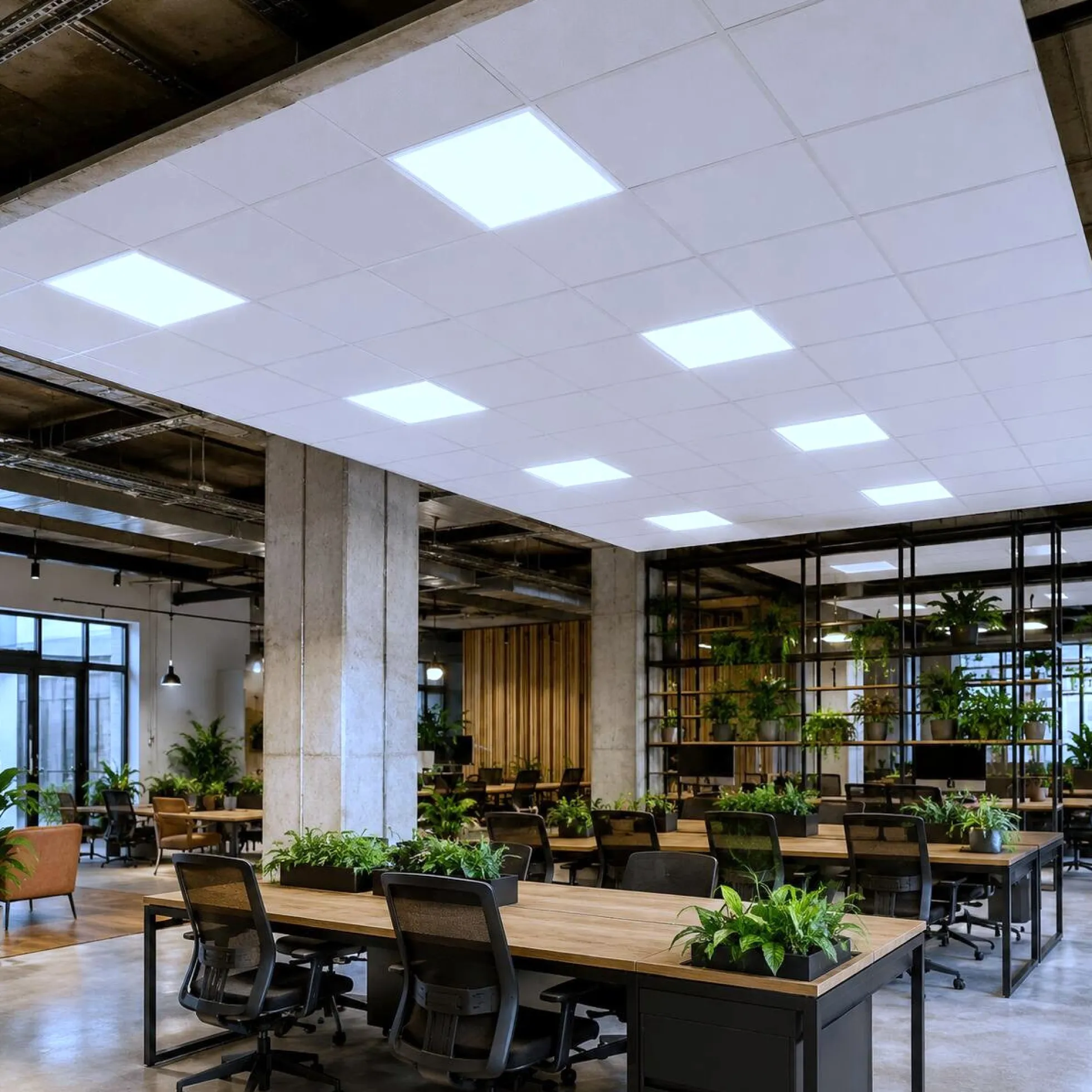 Panel LED empotrable Backlight 60x60cm - 42W - 5040lm - Driver Philips - UGR19 - IP40