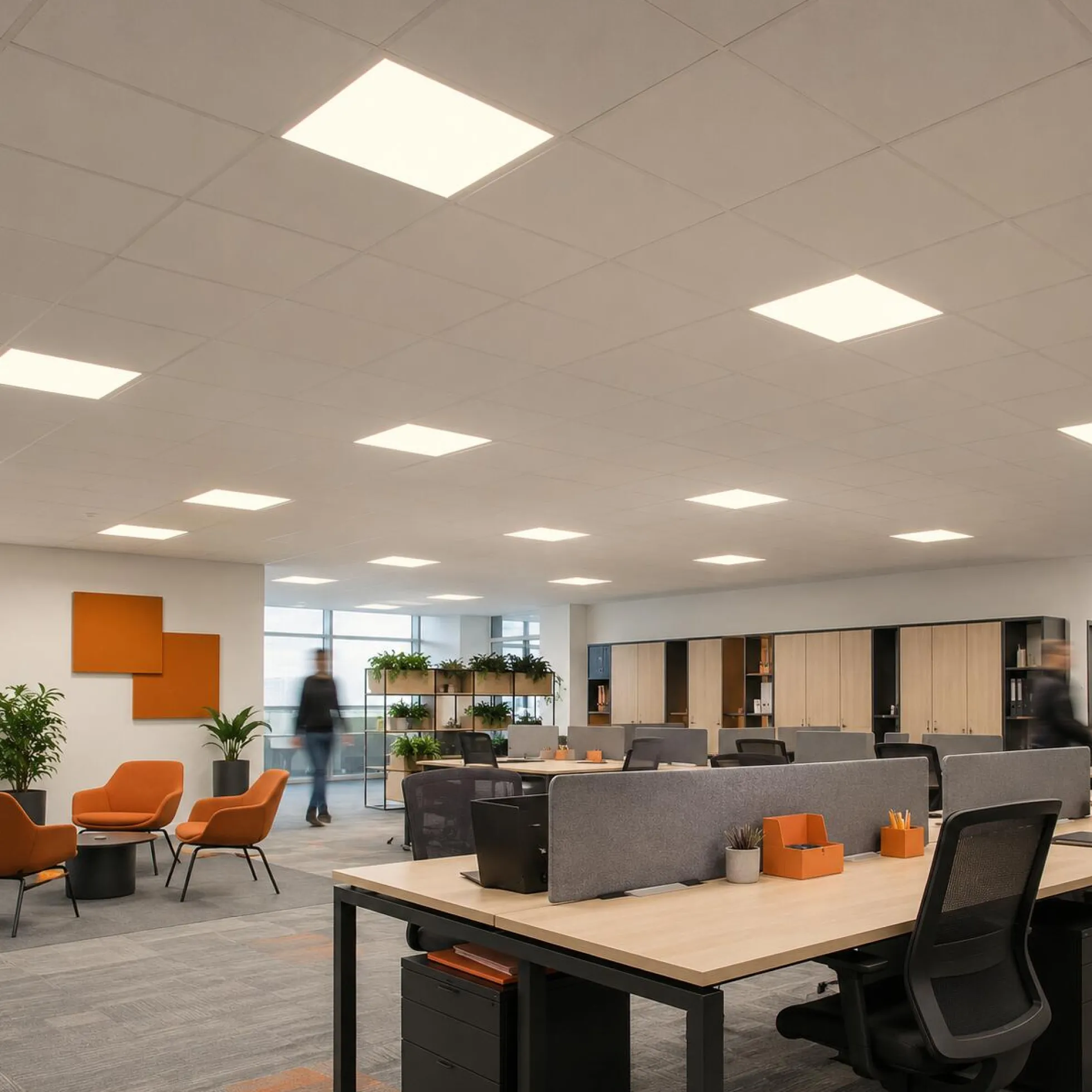 Panel LED empotrable Backlight 60x60cm - 42W - 5040lm - Driver Philips - UGR19 - IP40