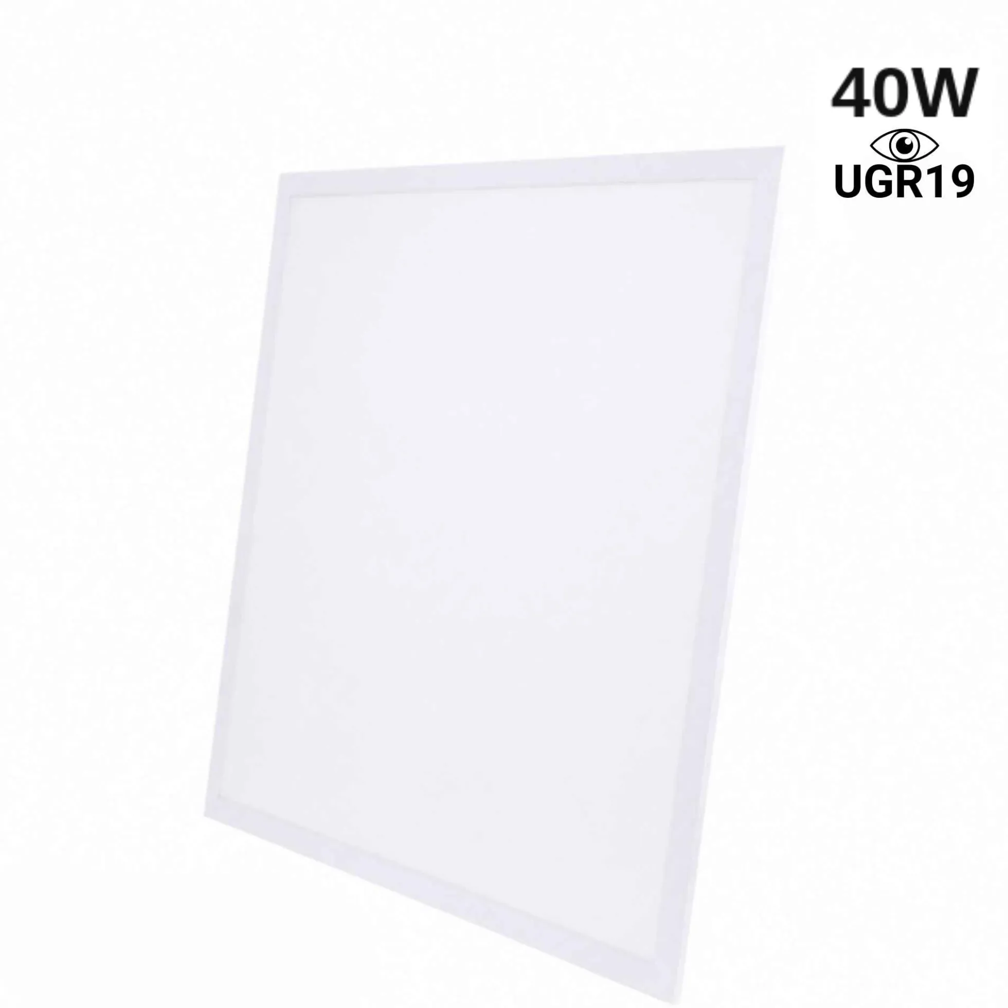 Panel LED empotrable Backlit 60x60cm - 40W - 100lm/W - Driver flicker free - UGR19 - IP40