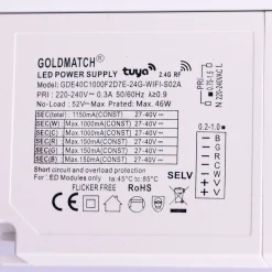 Panel LED empotrable WIFI SMART RGB / RGBW + CCT - 60x60 cm - 40W - Con KIT de montaje