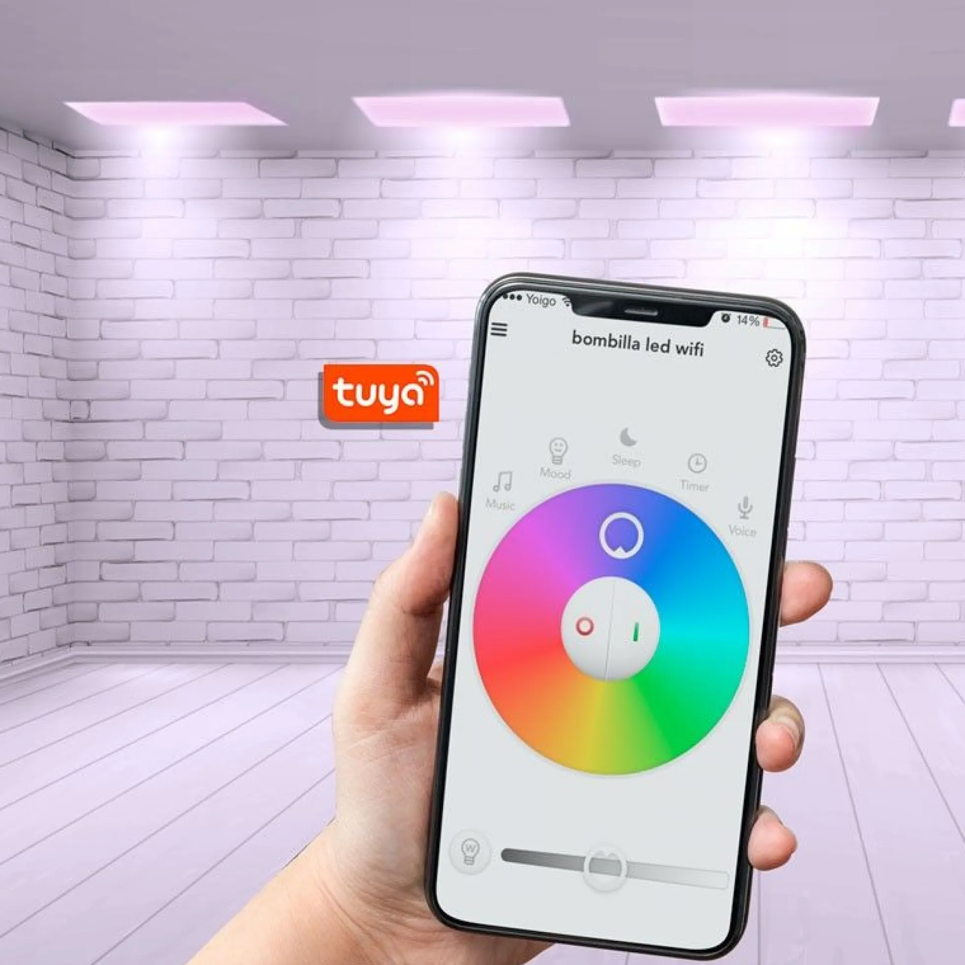 Panel LED empotrable WIFI SMART RGB / RGBW + CCT - 60x60 cm - 40W - Con KIT de montaje