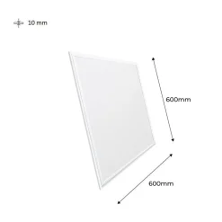 Panel LED empotrable WIFI SMART RGB / RGBW + CCT - 60x60 cm - 40W - Con KIT de montaje