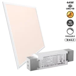 Panel LED empotrable 60X60cm - DALI regulable - 44W - UGR19 - IP40