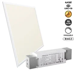 Panel LED empotrable 60X60cm - DALI regulable - 44W - UGR19 - IP40
