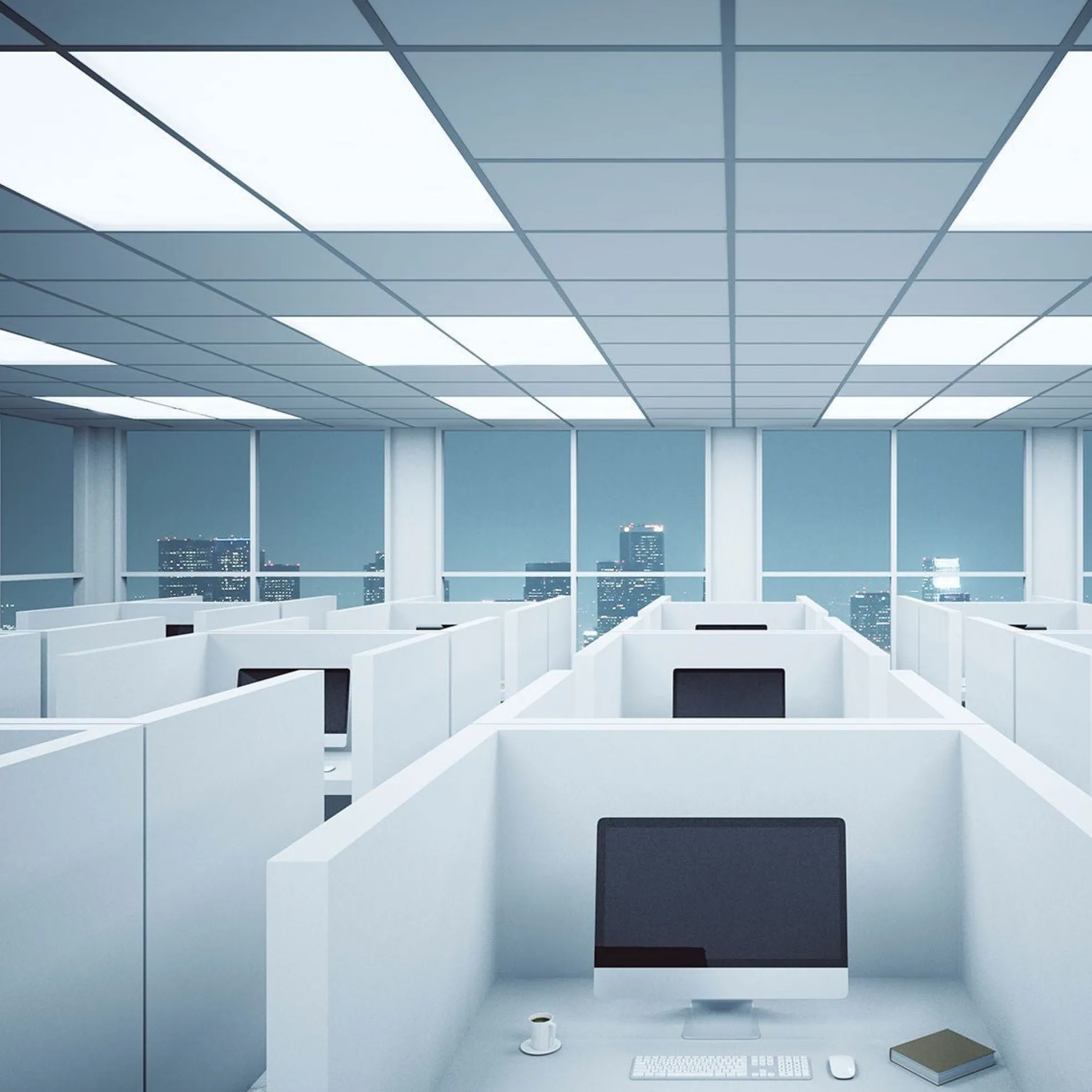 Panel LED empotrable 120X30cm - DALI regulable - 44W - UGR19 - IP40
