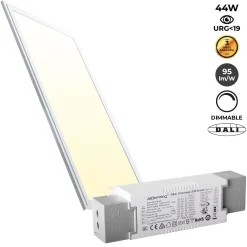Panel LED empotrable 120X30cm - DALI regulable - 44W - UGR19 - IP40