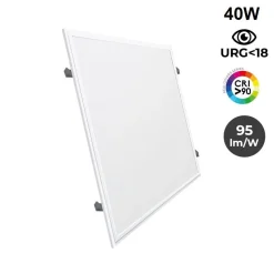 Panel LED empotrable 60X60 cm - Driver OSRAM - 40W - UGR18 - CRI90 - Con KIT de montaje