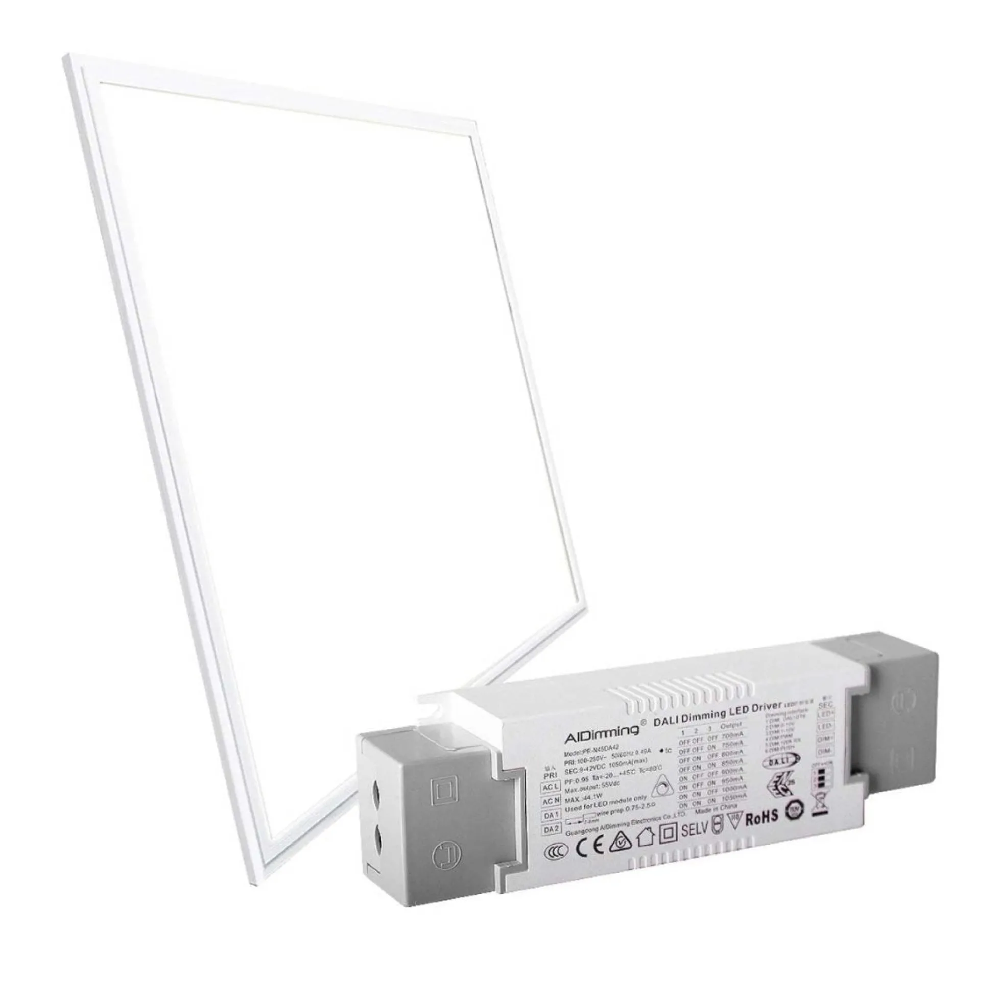 Panel LED empotrable 60X60cm - PUSH regulable - 44W - UGR19 - IP40