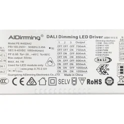 Panel LED empotrable 60X60cm - PUSH regulable - 44W - UGR19 - IP40
