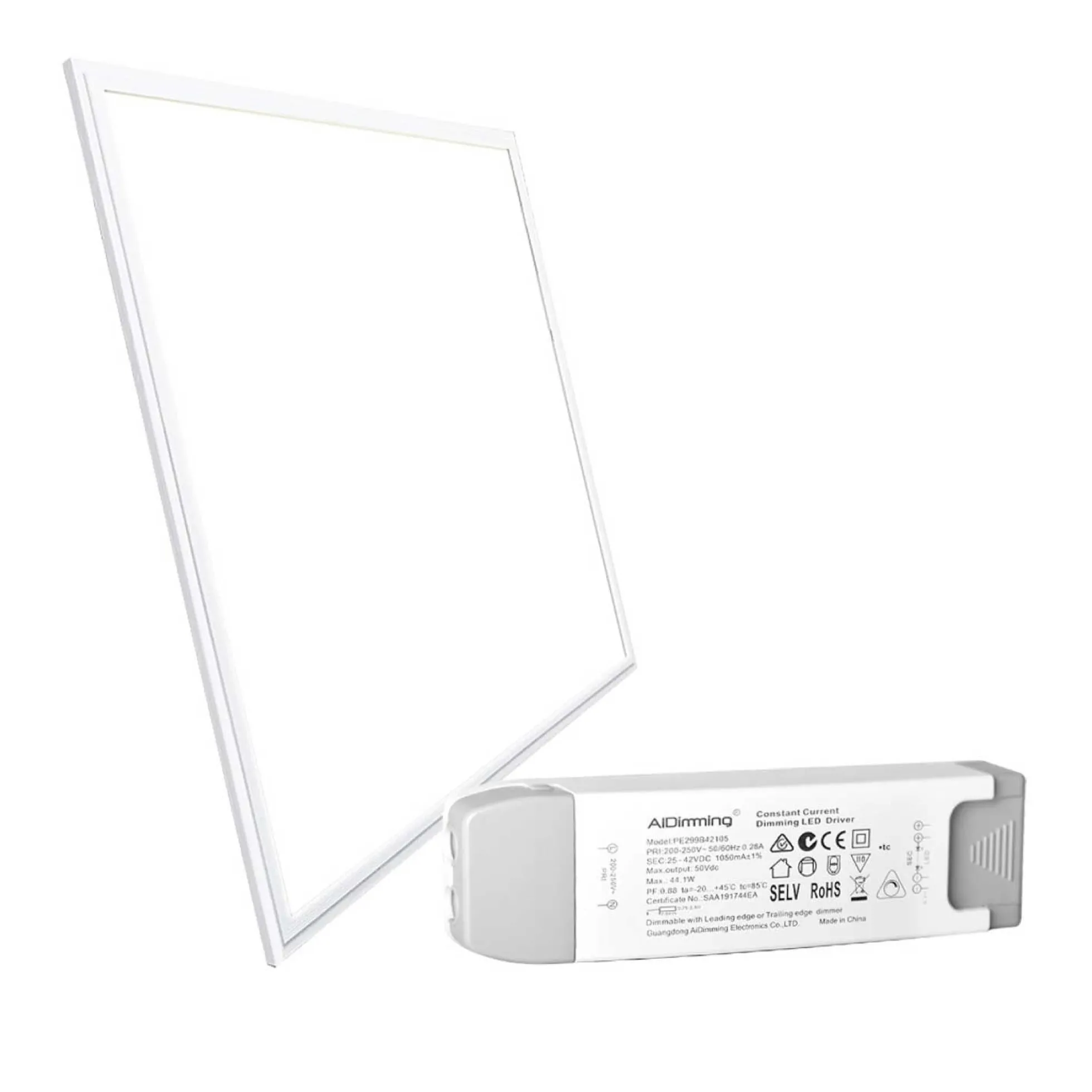Panel LED empotrable 60X60cm - TRIAC regulable - 44W - UGR19 - IP40