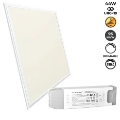 Panel LED empotrable 60X60cm - TRIAC regulable - 44W - UGR19 - IP40
