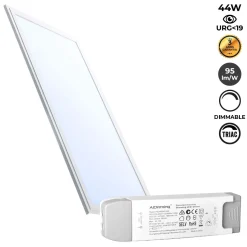 Panel LED empotrable 120X30cm - TRIAC regulable - 44W - UGR19 - IP40