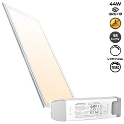 Panel LED empotrable 120X30cm - TRIAC regulable - 44W - UGR19 - IP40