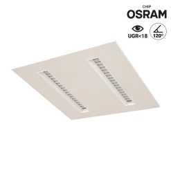 Panel LED empotrable 60x60cm - 40W - UGR18 - Driver PHILIPS - Chip OSRAM - IP40