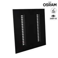 Panel LED empotrable 60x60cm - 40W - UGR18 - Driver PHILIPS - Chip OSRAM - IP40
