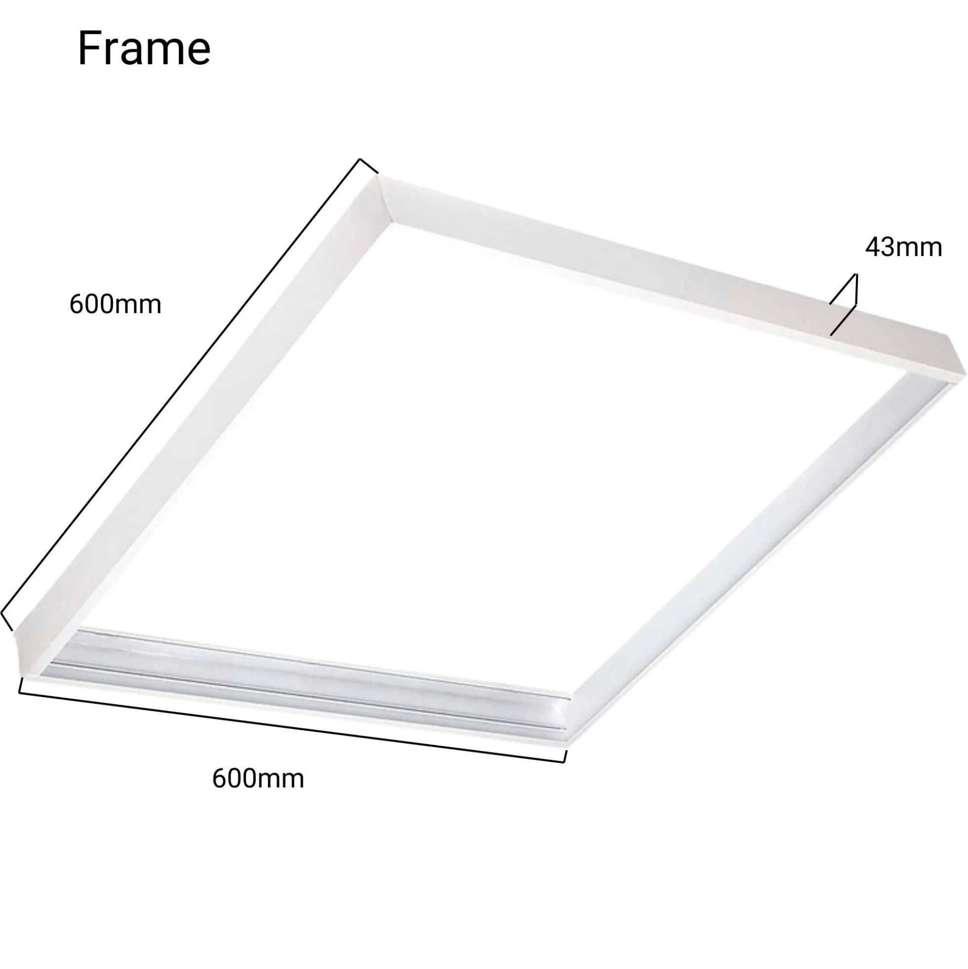 Panel LED slim CCT de superficie 60 x 60- Regulable con mando - 40W - Con KIT de montaje