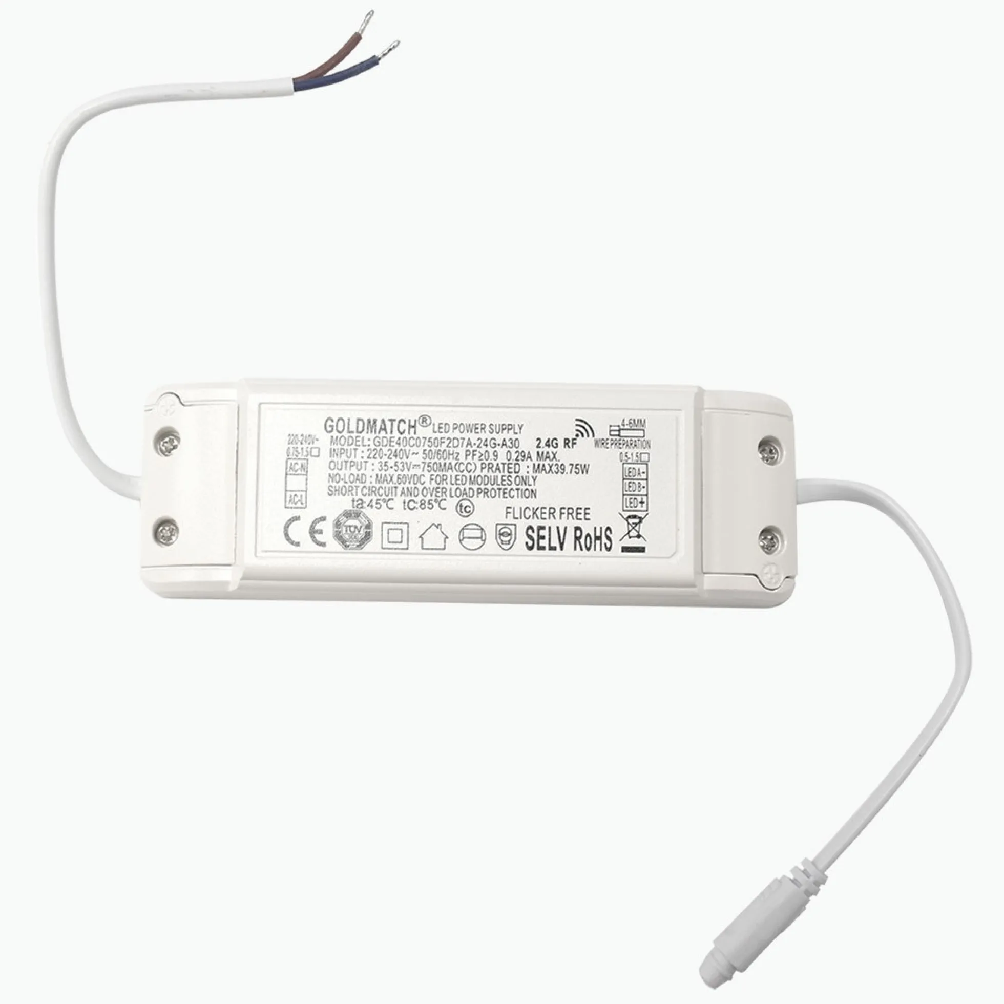 Panel LED slim CCT de superficie 60 x 60- Regulable con mando - 40W - Con KIT de montaje