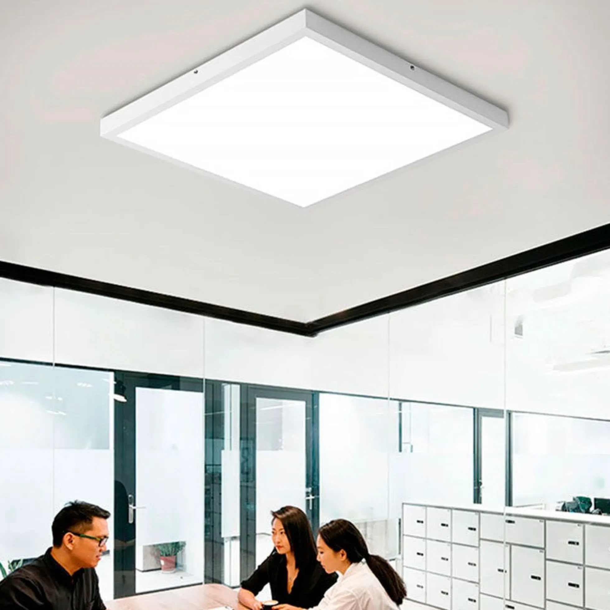 Panel LED slim CCT de superficie 60 x 60- Regulable con mando - 40W - Con KIT de montaje