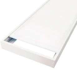 Panel LED slim de superficie 120X30 cm - Driver Philips - 44W - UGR19 - Con KIT de montaje