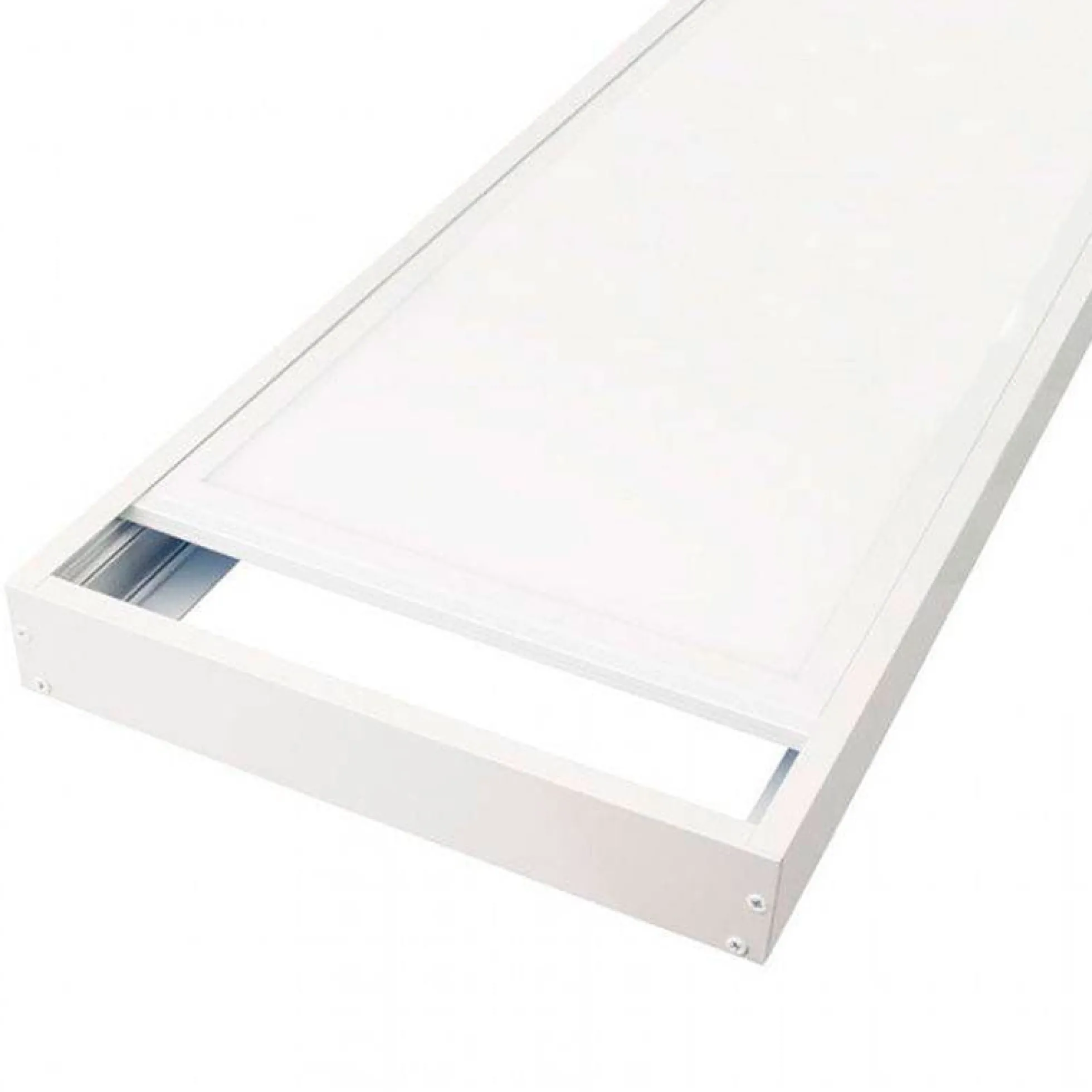 Panel LED slim de superficie 120X30 cm - Driver Philips - 44W - UGR19 - Con KIT de montaje