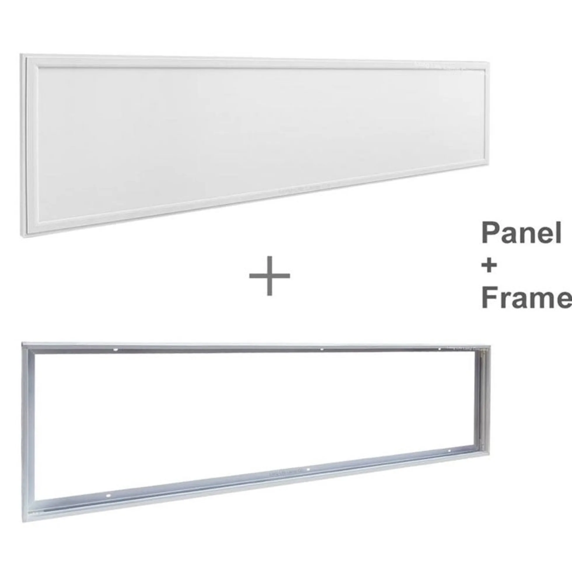 Panel LED slim de superficie 120X30 cm - Driver Philips - 44W - UGR19 - Con KIT de montaje
