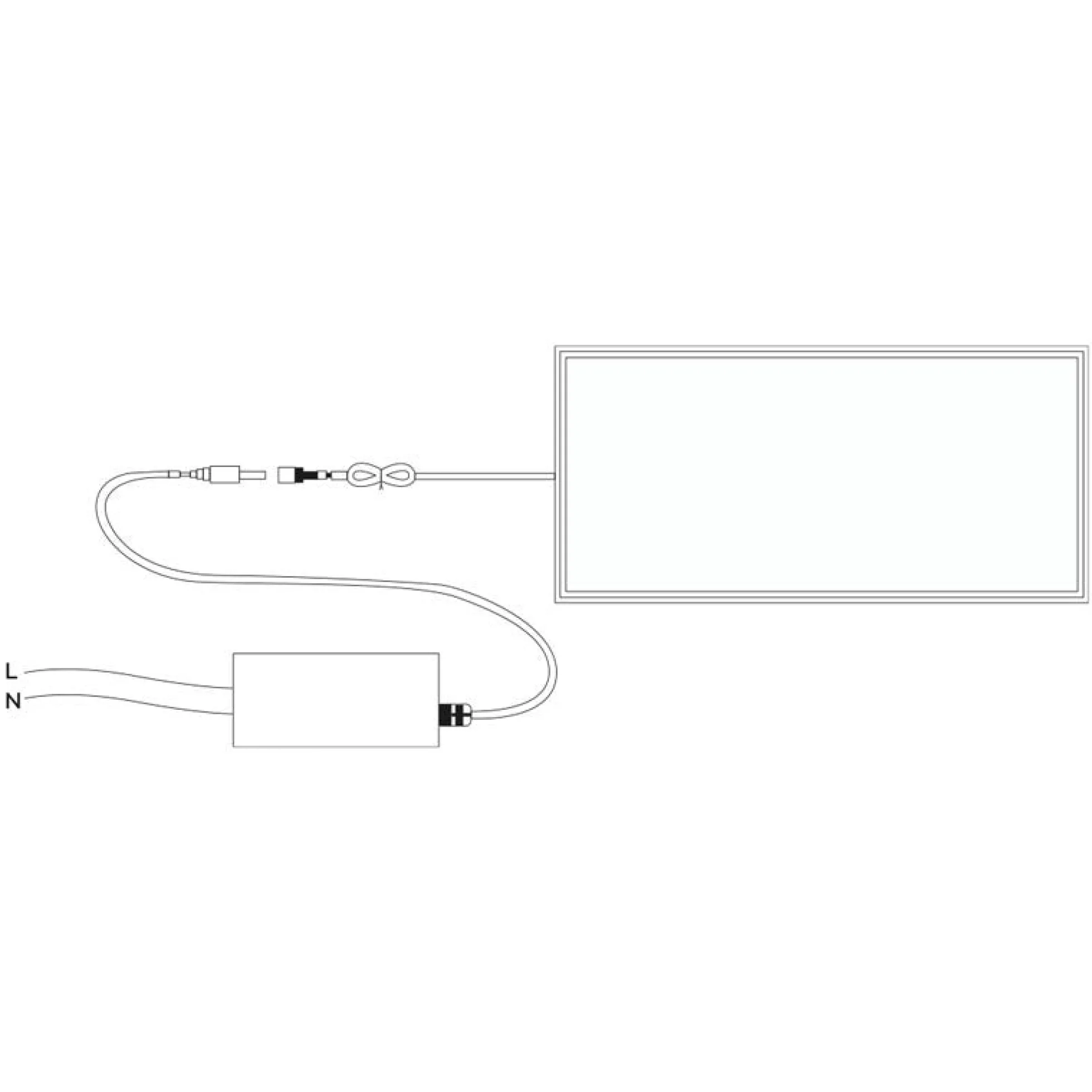 Panel LED slim empotrable 120X30 cm - Driver Philips - 44W - UGR19 - Con KIT de montaje