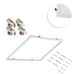 Panel LED slim empotrable 120X30 cm - Driver Philips - 44W - UGR19 - Con KIT de montaje