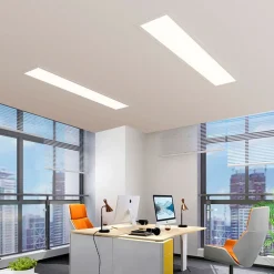 Panel LED slim empotrable 120X30 cm - Driver Philips - 44W - UGR19 - Con KIT de montaje