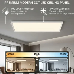 Panel LED Slim - 58x20 cm - CCT - 22W - IP40