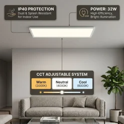 Panel LED Slim - 98x20 cm - CCT - 32W - IP40