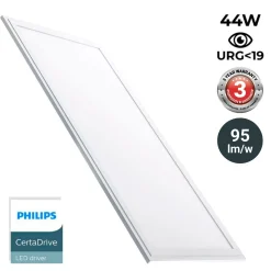 Panel LED slim 120X30 cm - Driver Philips - 44W - UGR19 - IP40