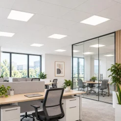 Panel LED slim 60x60cm - Driver PHILIPS - 44W - UGR18 - CRI 90 - IP40