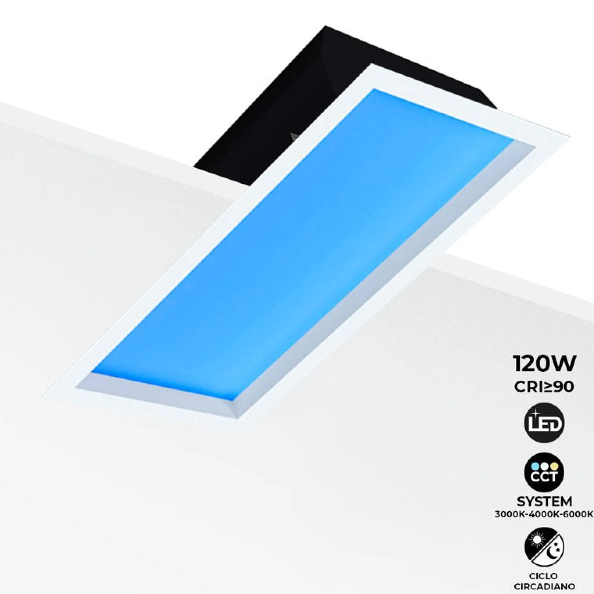 Panel LED "SMART Blue Skylight" - Efecto cielo - Daylight - 100W - 120x30cm
